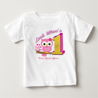 First Birthday Baby Shirt | Owl T-Shirts