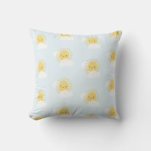 First Birthday Baby Shower Sunshine Cute Party Throw Pillow