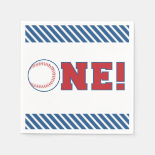 First Birthday Baseball Napkins