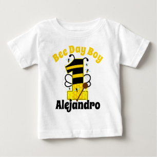 First Birthday Boy Bee Baby T-Shirt
