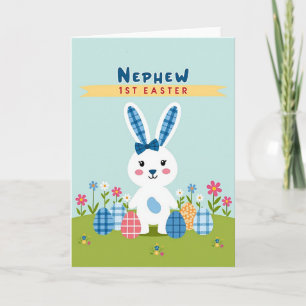 First Birthday Bunny Card