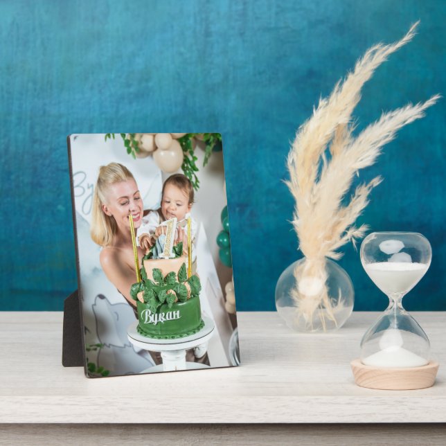 First Birthday Custom Display Photo Plaque (Side)
