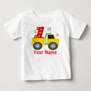 First Birthday Dump Truck Personalized Shirt