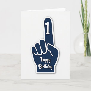 First Birthday Hand Card