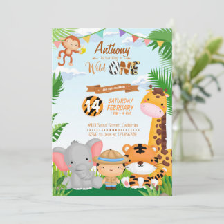 First birthday invitation