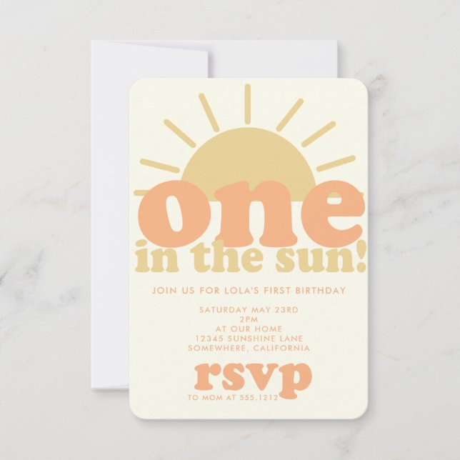 First Birthday Invite (Front)