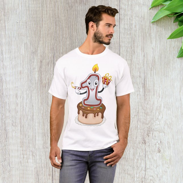 First Birthday Mascot Mens T-Shirt (Creator Uploaded)