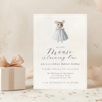 First Birthday Mouse Whimsical Victorian Birthday