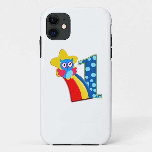 First Birthday Owl Case-Mate iPhone Case (Back)
