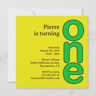 First Birthday Party Invitation