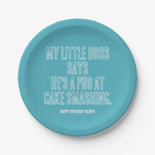 First birthday party Invitation Paper Plate