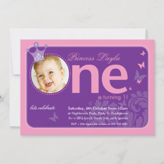 FIRST BIRTHDAY PARTY INVITES :: number one 3