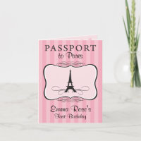First Birthday Party Paris Passport