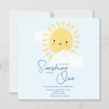 First Birthday Party Ray of Sunshine Cute Baby