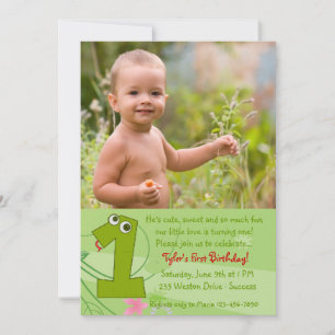 First Birthday Photo Invitation
