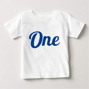 First Birthday Royal Blue Baby T-Shirt