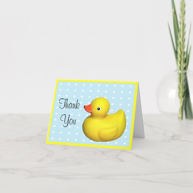 First Birthday Rubber Ducky Card (Front)