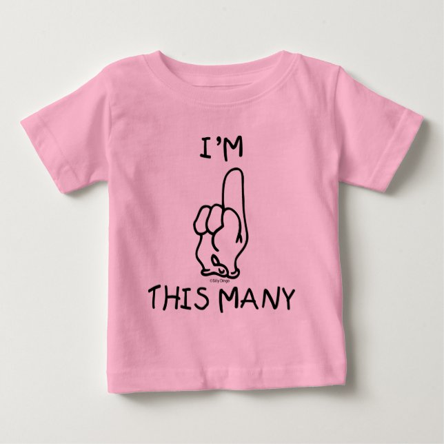 First Birthday T Shirt (Front)