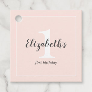 First Birthday Thank You Favour Tags