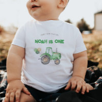 First Birthday Tractor Birthday T-Shirt
