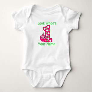 First Birthdy Girl Owl Personalized Shirt