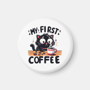 First Black Coffee Adventure Magnet