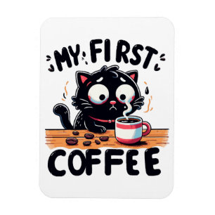 First Black Coffee Adventure Magnet