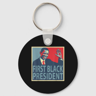 First Black President Obama 44  Keychain