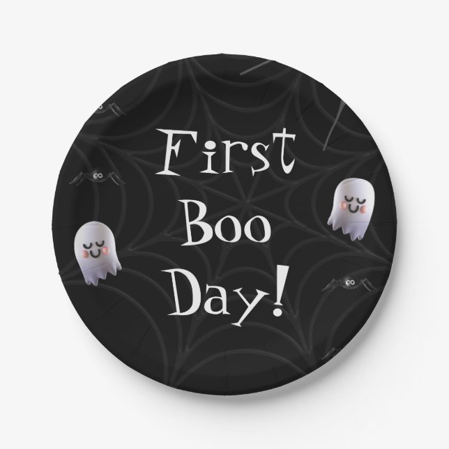 First Boo Day Party Plate (Front)