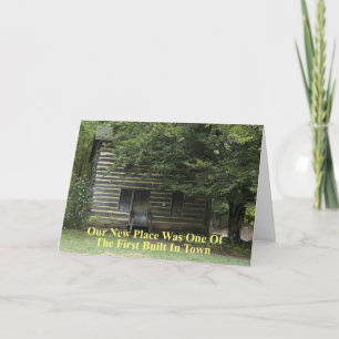 First Built in Town - Funny Change of Address Announcement