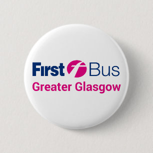 First Bus Badge 2 Inch Round Button