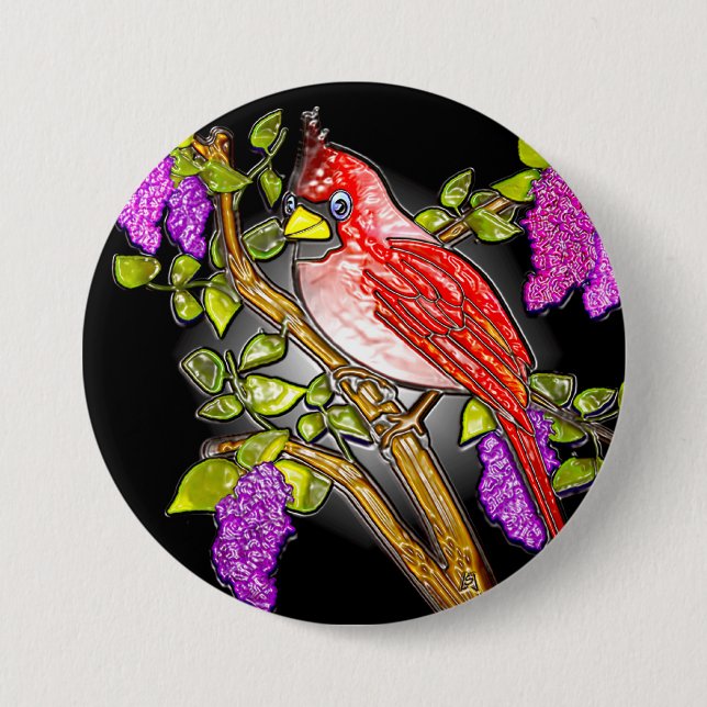 First Cardinal (3” lapel pin) 3 Inch Round Button (Front)