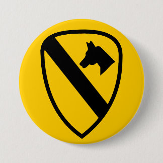 First Cavalry 3 Inch Round Button