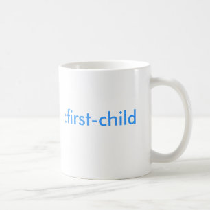 :first-child (it's a boy!) coffee mug