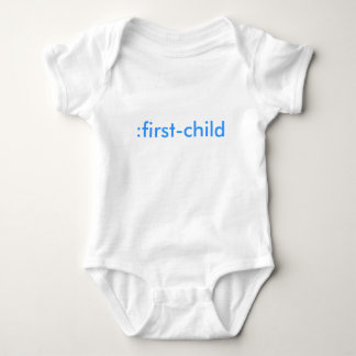 :first-child organic baby bodysuit