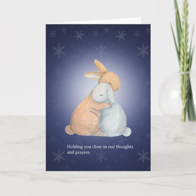 First Christmas After death, Bereavement Holiday  Card (Front)