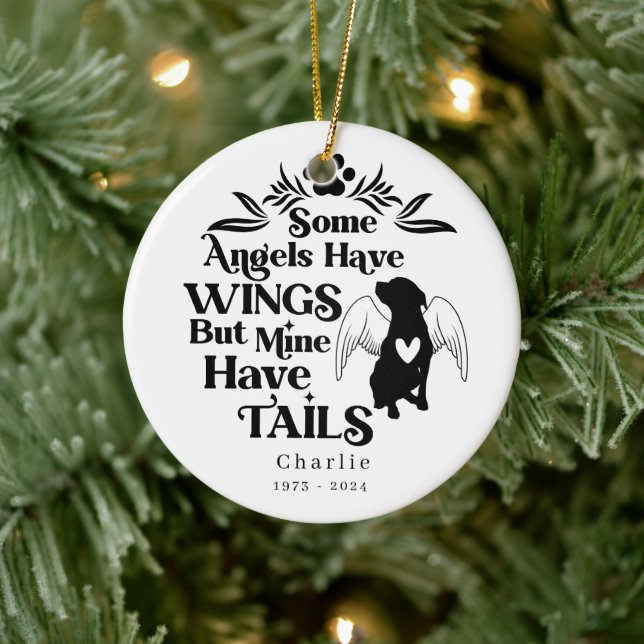 First Christmas always in our heart memorial Pet Ceramic Ornament (Tree)