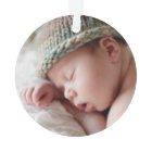 First Christmas Aqua Blue Baby Boy Photo