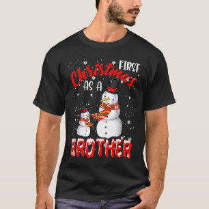 First Christmas As A Brother 2021 Pregnancy Announ T-Shirt