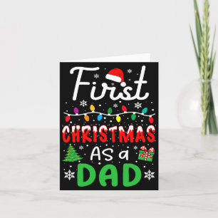 First Christmas As A Dad New Daddy 1st Christmas D Card