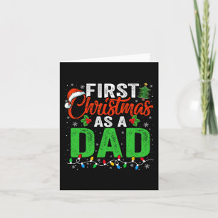 First Christmas As A Dad Xmas Lights New Dad Chris Card