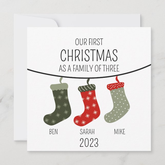 First Christmas as a family of three (Front)