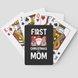 First Christmas As A Mom Family Holiday Kids Playing Cards