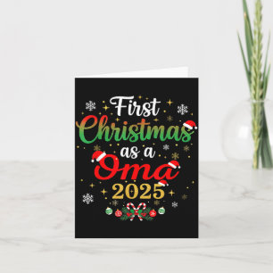 First Christmas As A Oma 2025 New Mommy Xmas Card