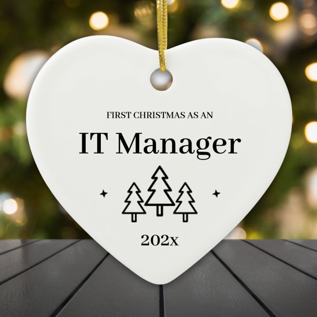 First Christmas As An IT Manager 2026 Ceramic Ornament (First Christmas As An IT Manager 2024 Ceramic Ornament
)
