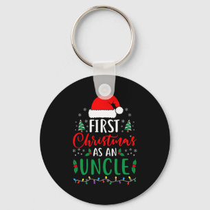 First Christmas As An Uncle New Parents Xmas Match Keychain