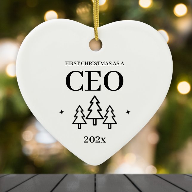 First Christmas As CEO Entrepreneur Ceramic Ornament (First Christmas As CEO Entrepreneur Ceramic Ornament
)