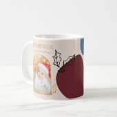 First Christmas as Custom Gold Arch Photo Coffee Mug (Front Left)