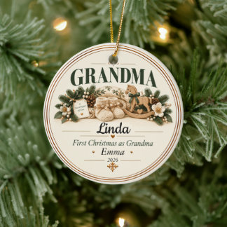 First Christmas as Grandma Ornament