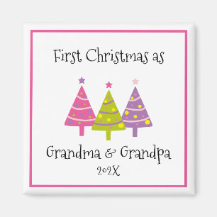 First Christmas as Grandparents Magnet